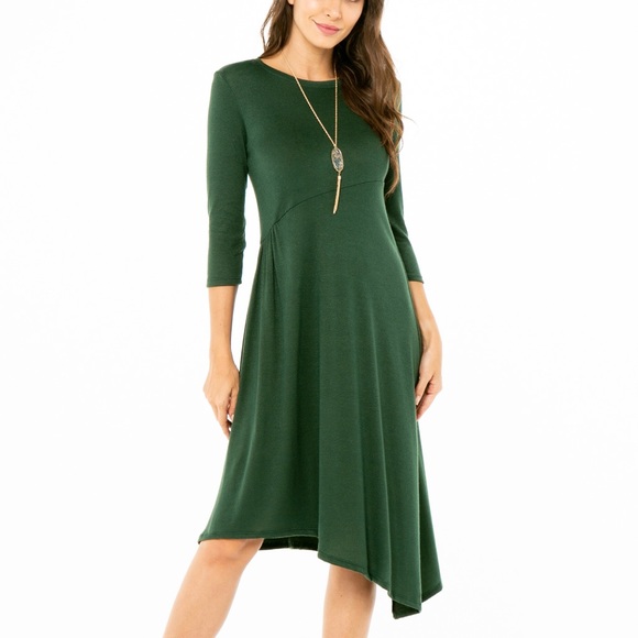 CLEARANCE🎉🎊 NWT Asymmetrical Dress MADE IN USA - Picture 3 of 7